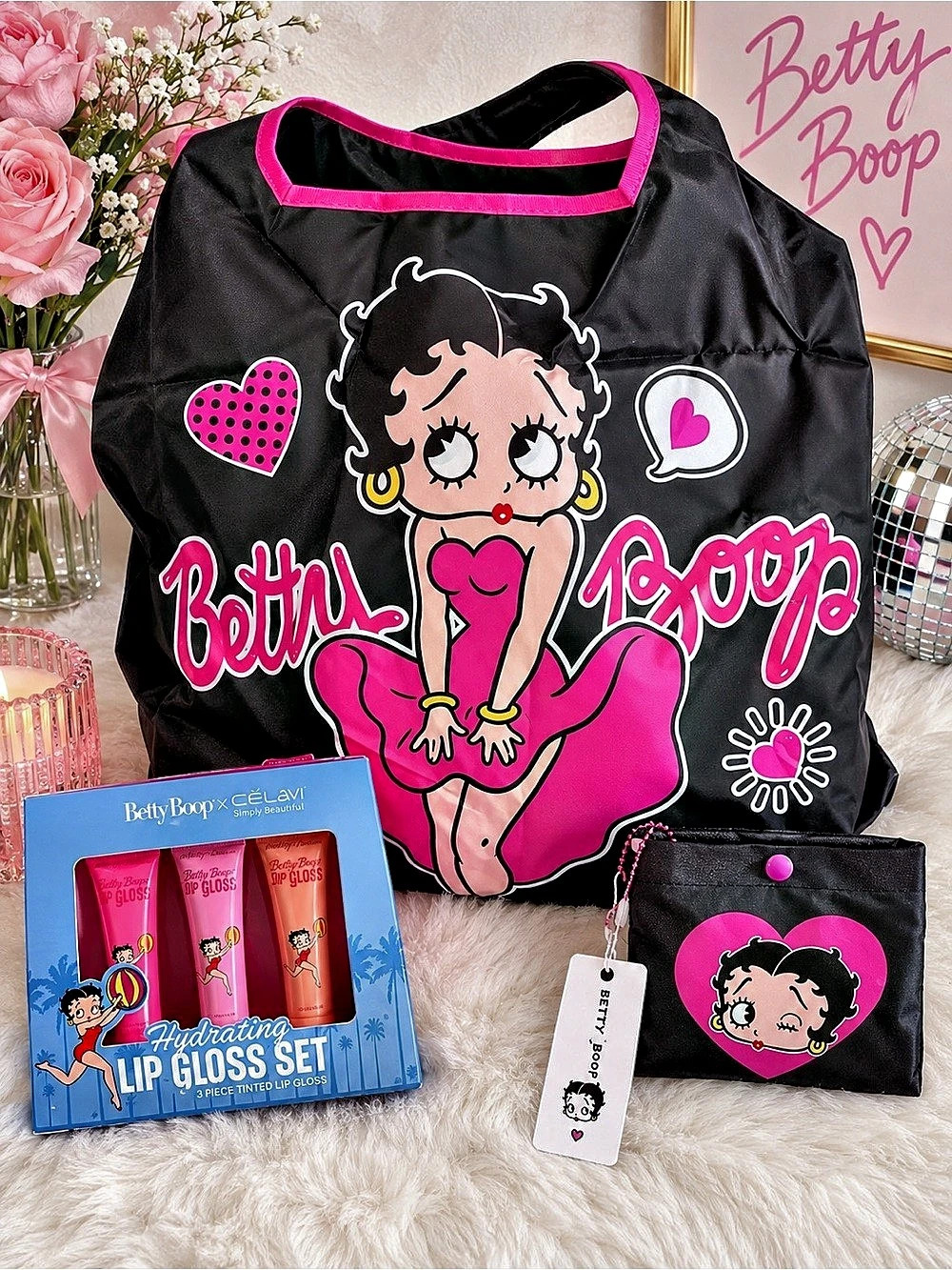 Betty Boop Tote with Lip Set